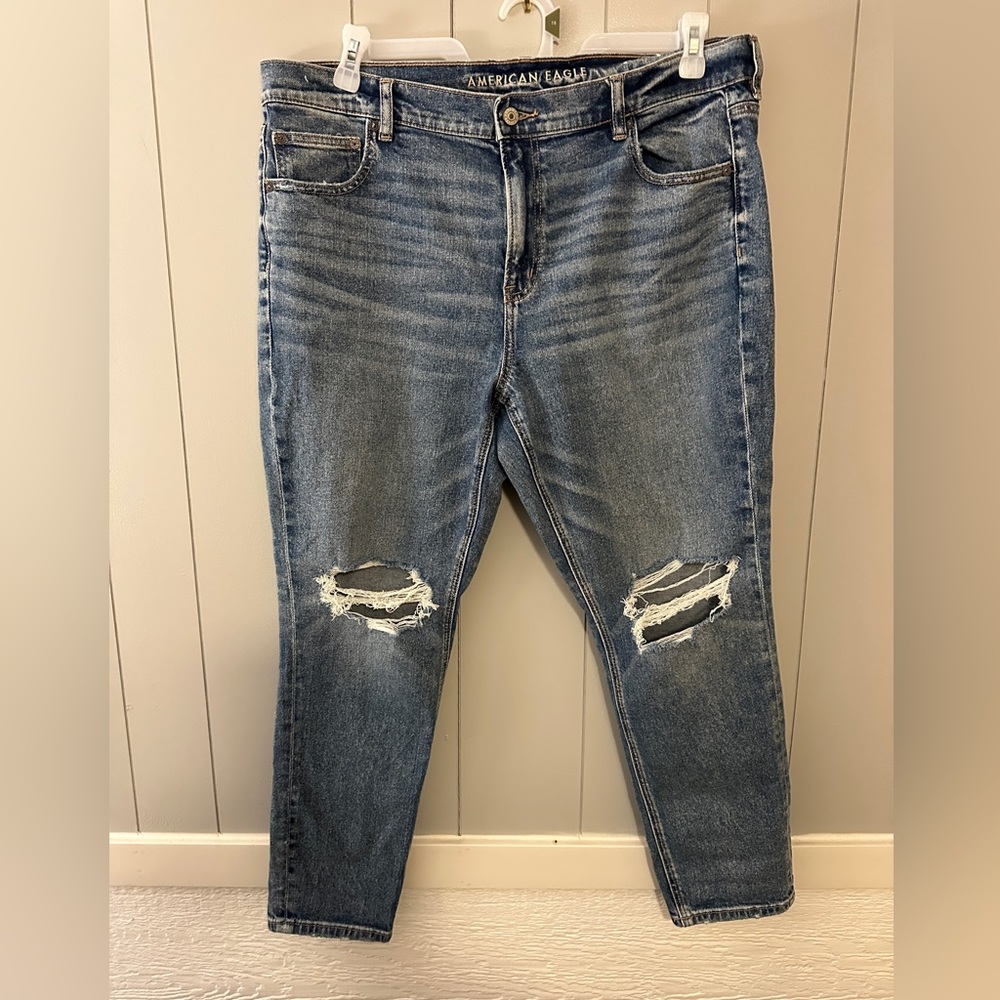 American Eagle AE '90's Skinny Strech Women's Jeans Size 18 Short High Rise NWOT